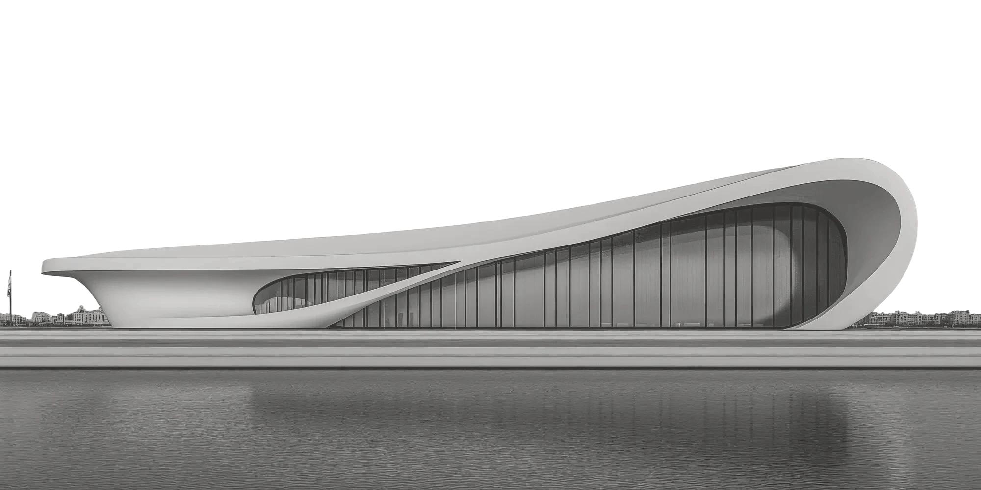 现代建筑渲染图